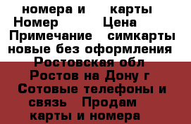 номера и sim-карты › Номер ­ 675 › Цена ­ 33 › Примечание ­ симкарты новые без оформления - Ростовская обл., Ростов-на-Дону г. Сотовые телефоны и связь » Продам sim-карты и номера   